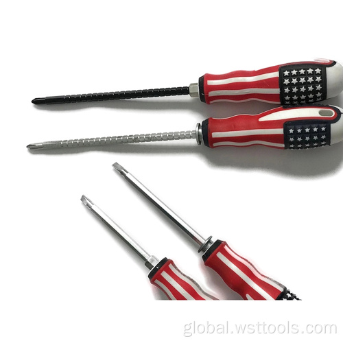 Phillips and Slotted American Flag Rachet Screwdriver Supplier